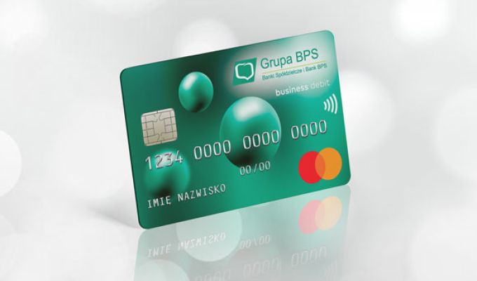 Baner pokazujący kartę MasterCard Business Debit PayPass
