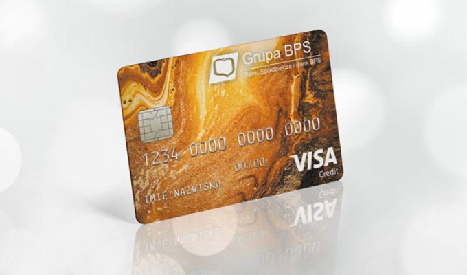 Baner pokazujący kartę Visa Business Credit Gold