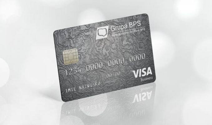 Baner pokazujący kartę Visa Business Debetowa