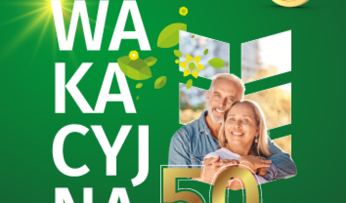 Baner Kredyt sezonowy Wakacyjna 50 - tka. Weź kredyt - odbierz voucher. Oprocentowanie stałe od 8,99 %. Od 0 % prowizji.